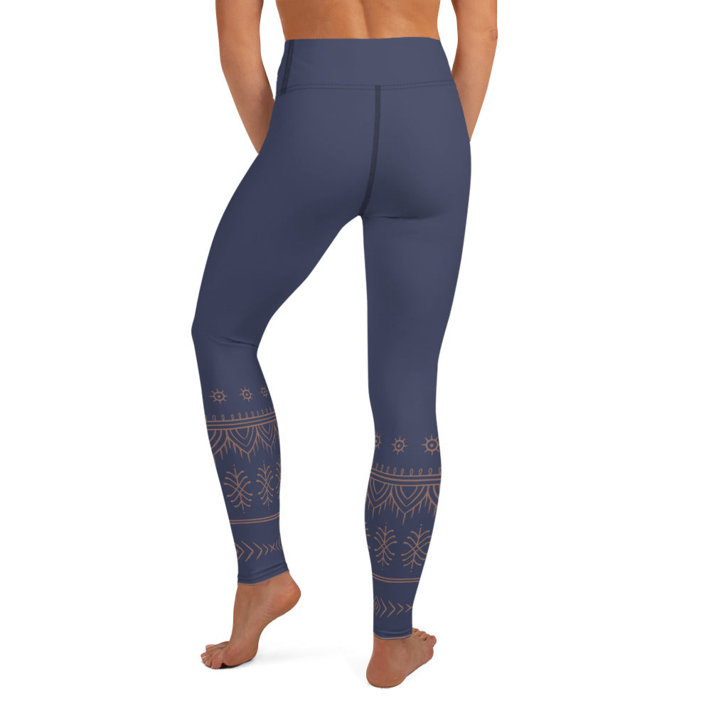 Yoga Leggings - Ida Ayu - Grey Blue