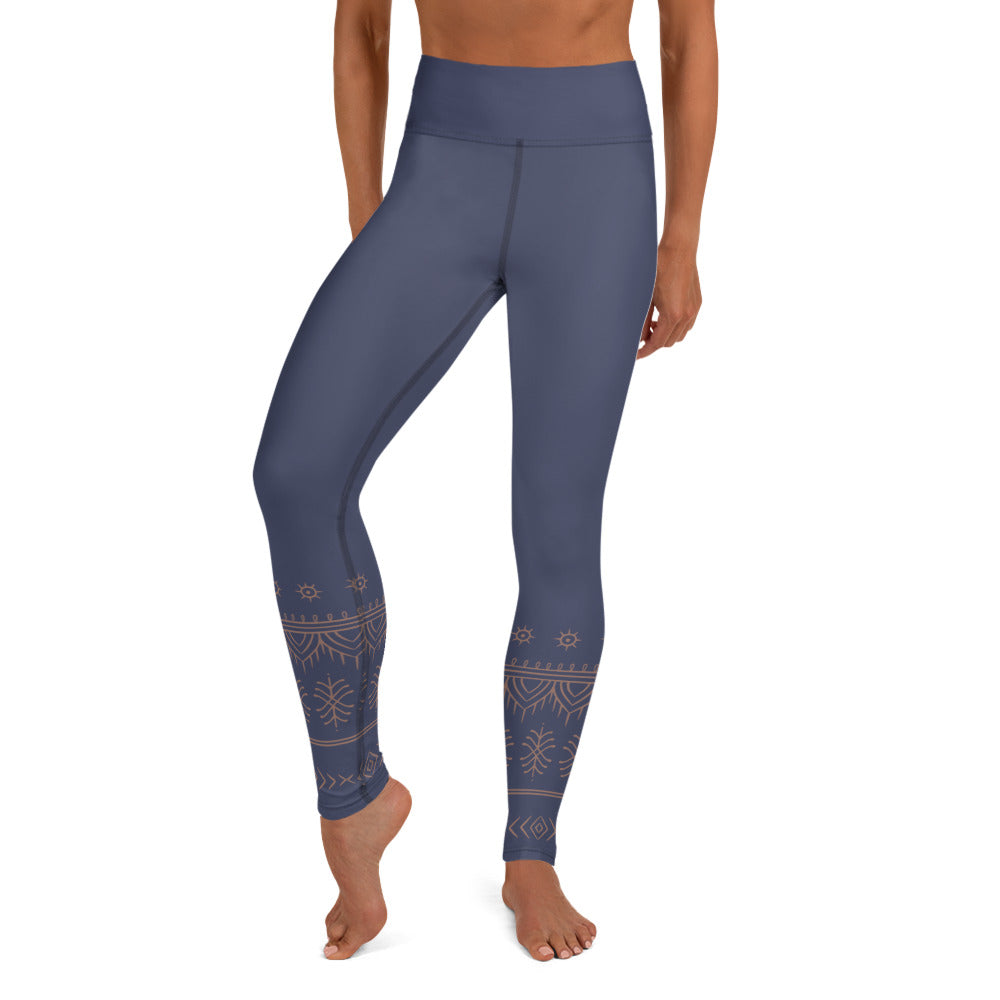 Yoga Leggings - Ida Ayu - Grey Blue