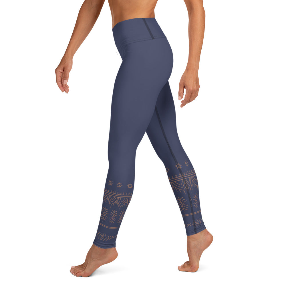 Yoga Leggings - Ida Ayu - Grey Blue