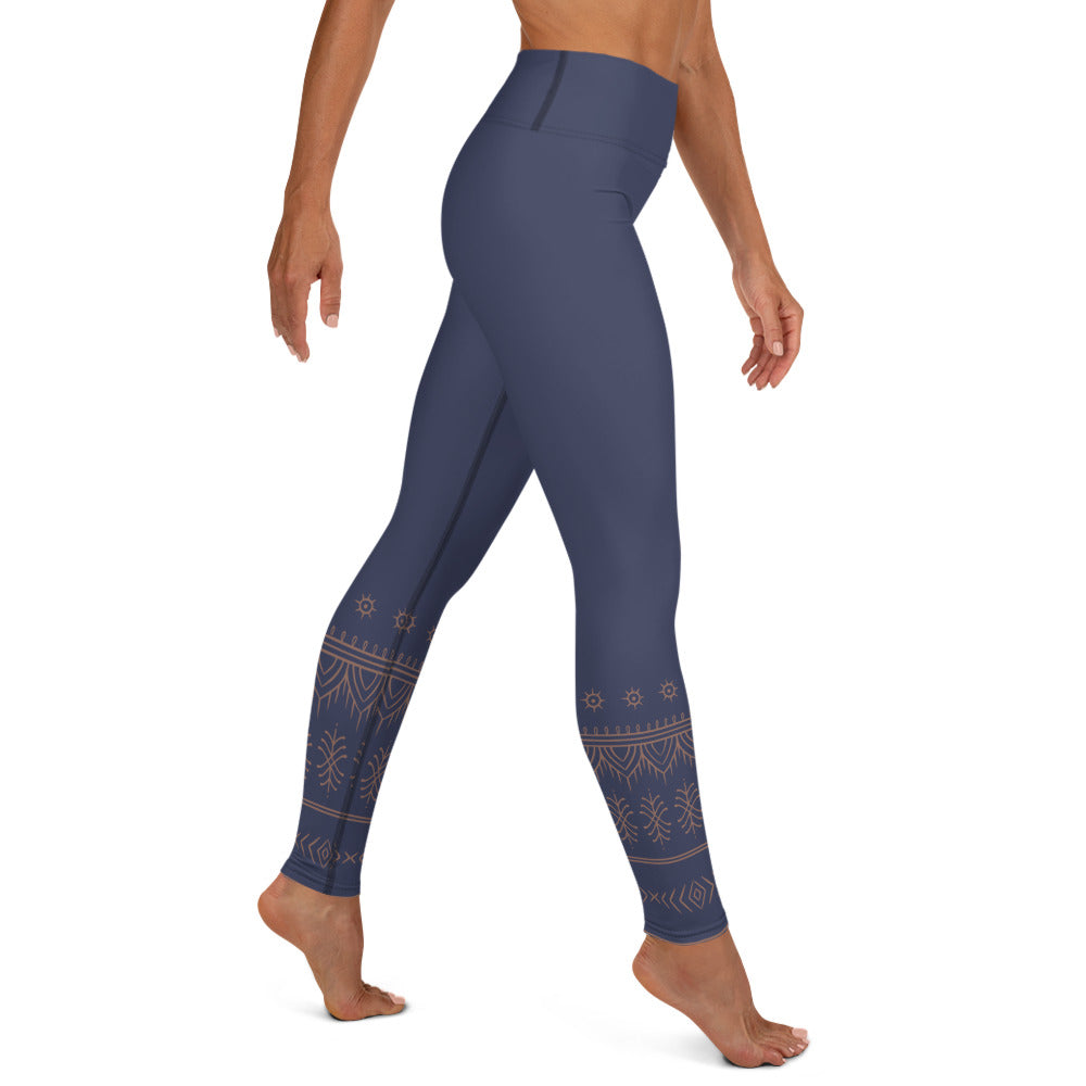 Yoga Leggings - Ida Ayu - Grey Blue